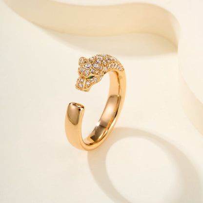 [Blue Tears Jewelry]PANTHERE HALF DIAMOND SMALL RING