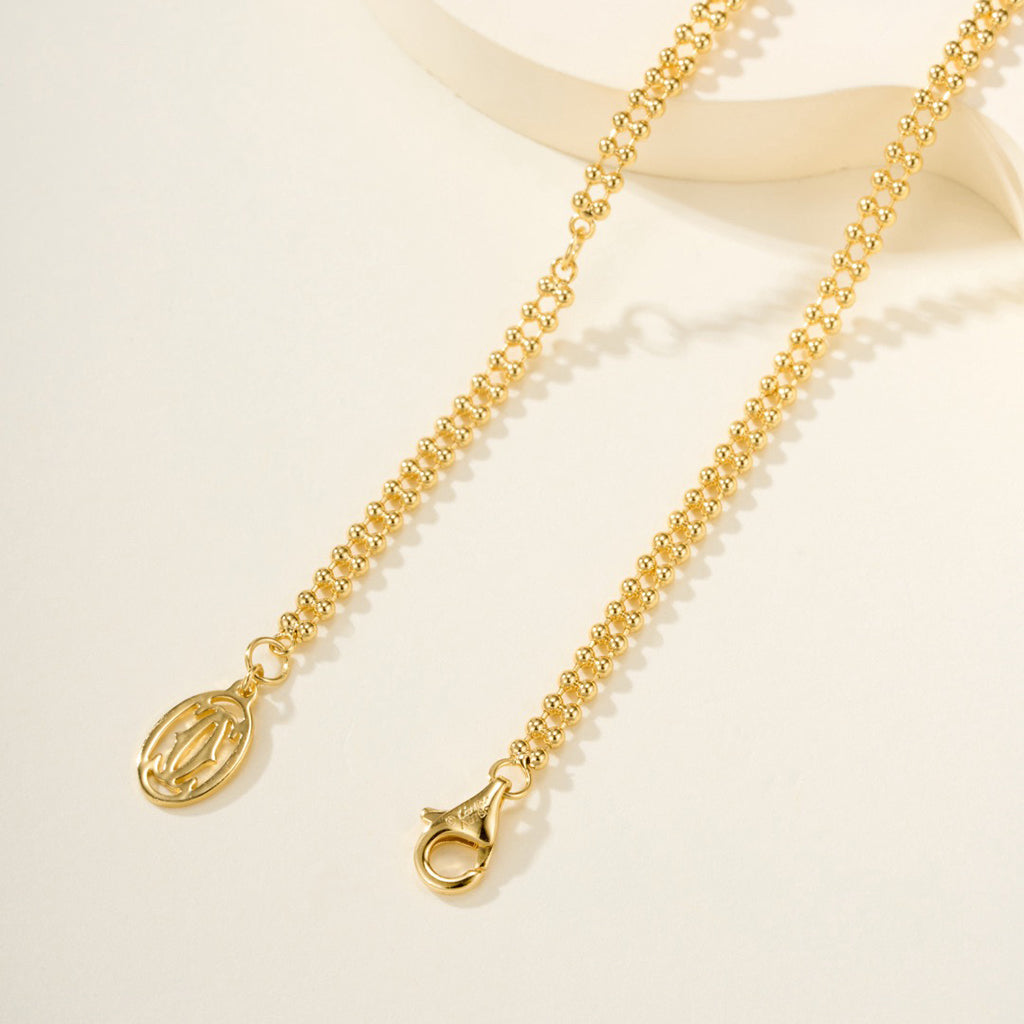 [Blue Tears Jewelry]TRINITY LARGE FULL DIAMOND  NECKLACE