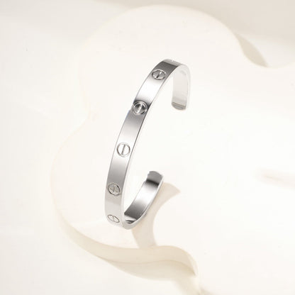 [Blue Tears Jewelry]LOVE BRACELET 6.1MM OPEN CUFF