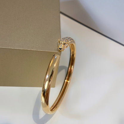 [Blue Tears Jewelry]PANTHERE HALF DIAMOND OPEN BRACELET