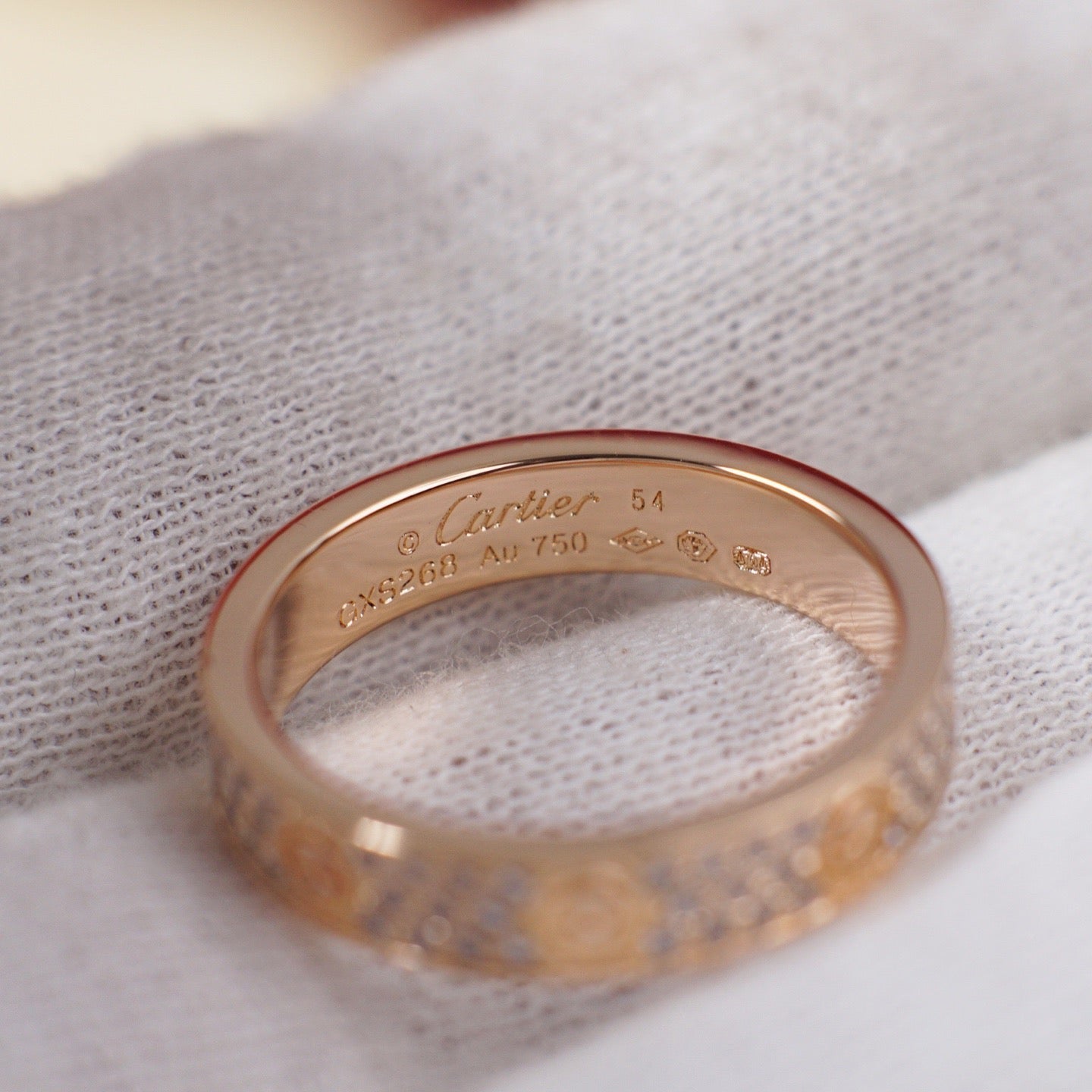 [Blue Tears Jewelry]LOVE RING 4.0MM DIAMOND PAVED