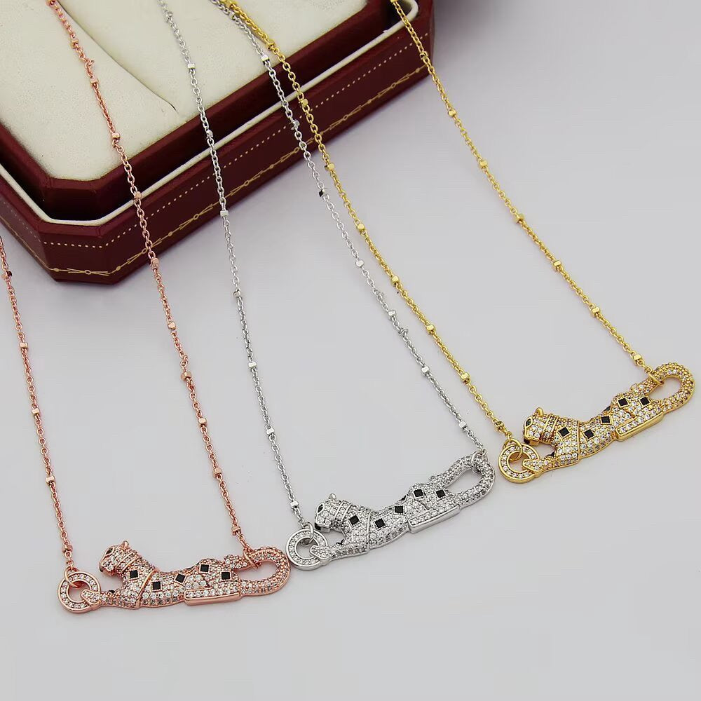 [Blue Tears Jewelry]PANTHERE PAVED DIAMOND NECKLACE