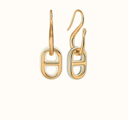 [BLUE TEARS]HM O'MAILLON GOLD EARRINGS