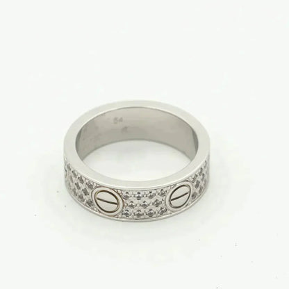 [BLUE TEARS]LOVE RING 5.5MM DIAMONDS PAVED