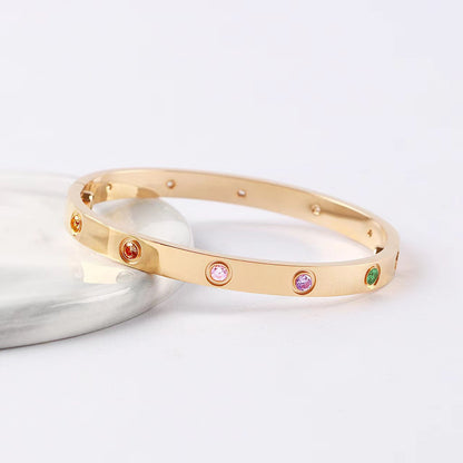 [Blue Tears Jewelry]2026 RAINBOW LOVE BRACELET 6.1MM  10 DIAMONDS