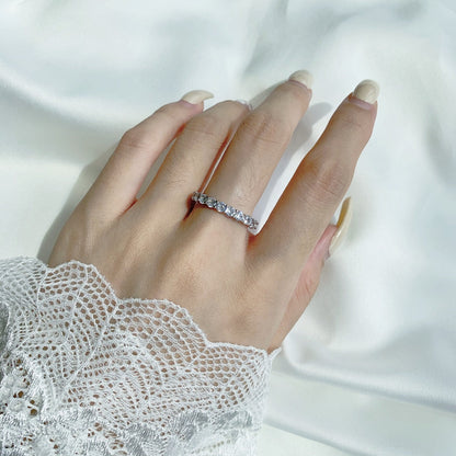 [Nova Jewelry]Sparkling Round Cut Tennis Ring