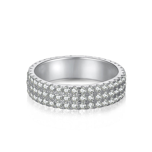 Dainty Round Cut Tennis Ring