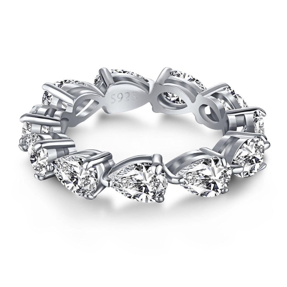 [Nova Jewelry]Exquisite Pear Cut Tennis Ring