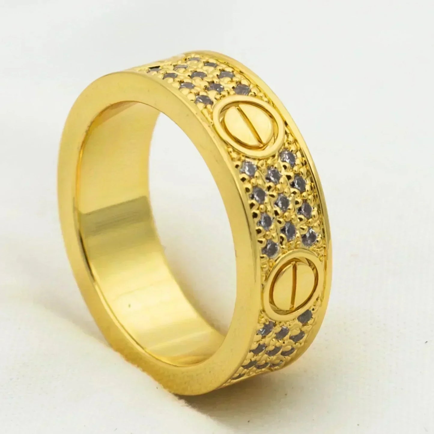 [BLUE TEARS]LOVE RING 5.5MM DIAMONDS PAVED