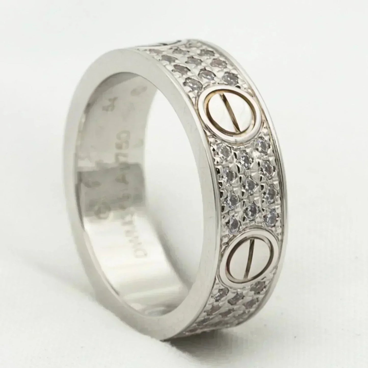 [BLUE TEARS]LOVE RING 5.5MM DIAMONDS PAVED