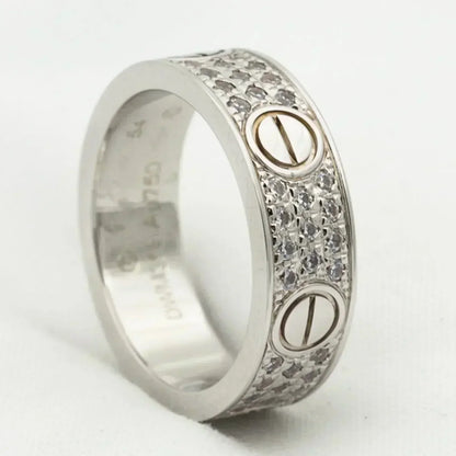 [BLUE TEARS]LOVE RING 5.5MM DIAMONDS PAVED