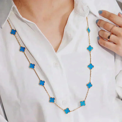 [BLUE TEARS]CLOVER 20 MOTIFS BLUE AGATE GOLD
