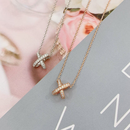 [BLUE TEARS]JEUX DE DIAMOND NECKLACE