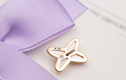 [BLUE TEARS]JEUX DE WHITE MOP ROSE GOLD DIAMOND EARRINGS