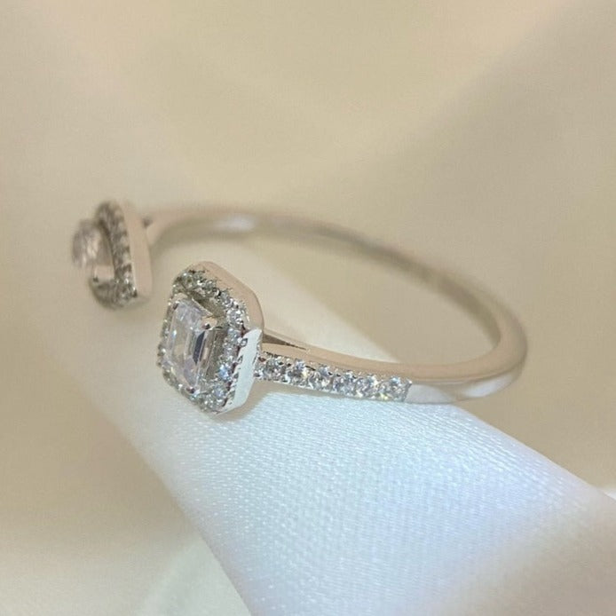 [Blue Tears Jewelry]MY TWIN TOI & MOI SILVER DIAMOND RING