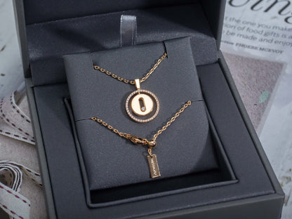 [Blue Tears Jewelry]LUCKY MOVE PM NECKLACE PINK GOLD DIAMOND