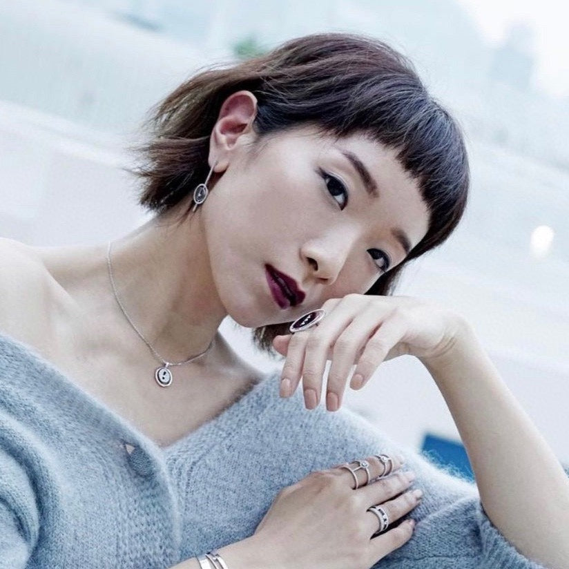 [Blue Tears Jewelry]LUCKY MOVE ARROW PINK GOLD DIAMOND EARRINGS