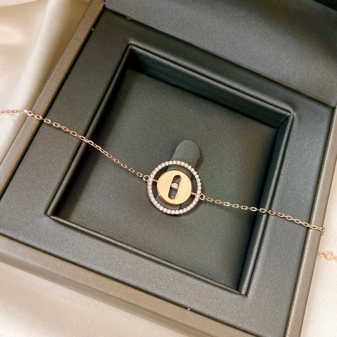 [Blue Tears Jewelry]LUCKY MOVE PAVED DIAMOND BRACELET