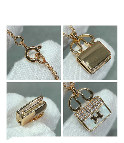 [BLUE TEARS]H CIRCE MOISSANITE PENDANT NECKLACE GOLD
