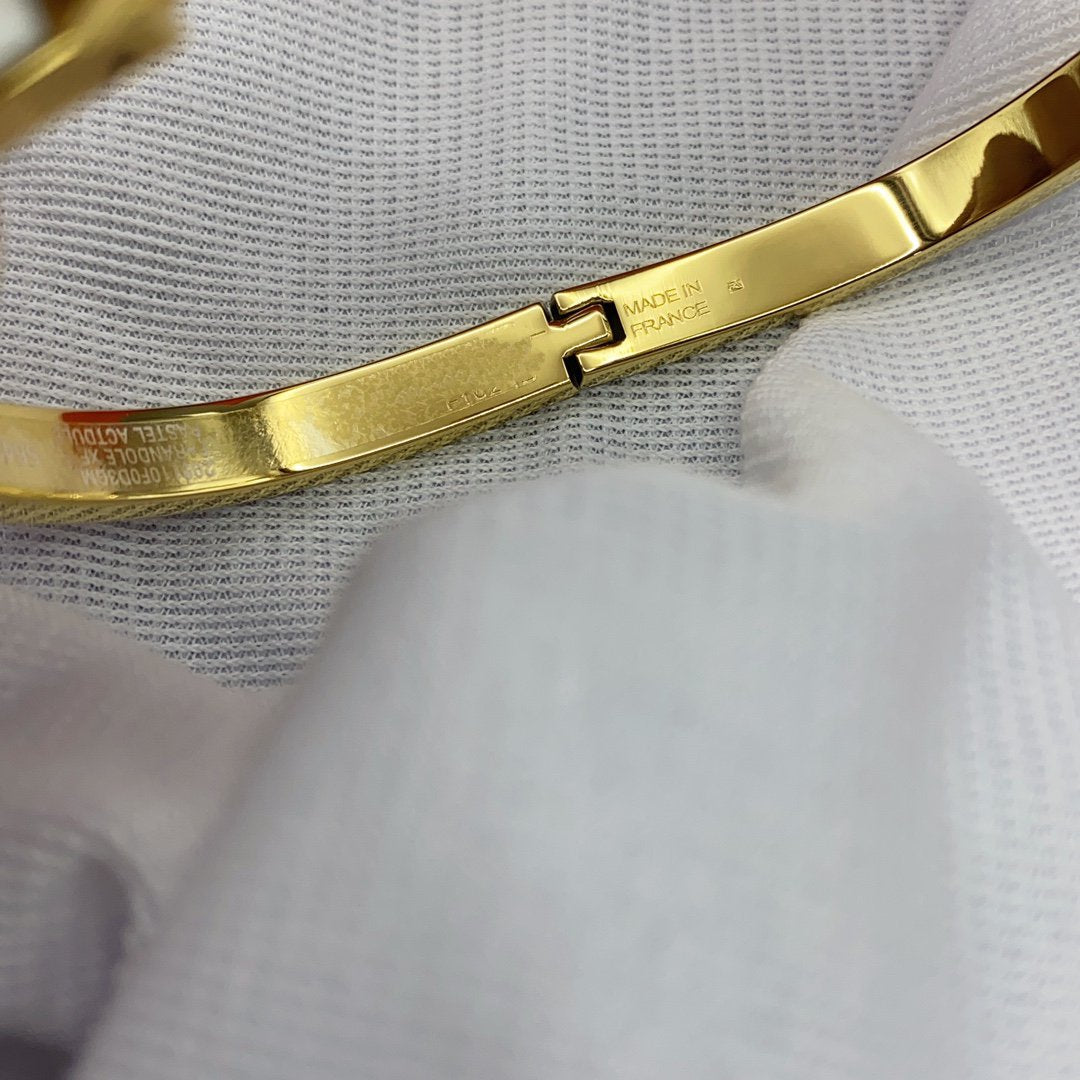 [BLUE TEARS]CLASSIC HM CLIC WHITE 8MM ENAMEL BRACELET