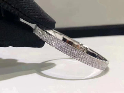 [BLUE TEARS]HM KELLY BRACELET IN SILVER AND FULL PAVE DIAMOND