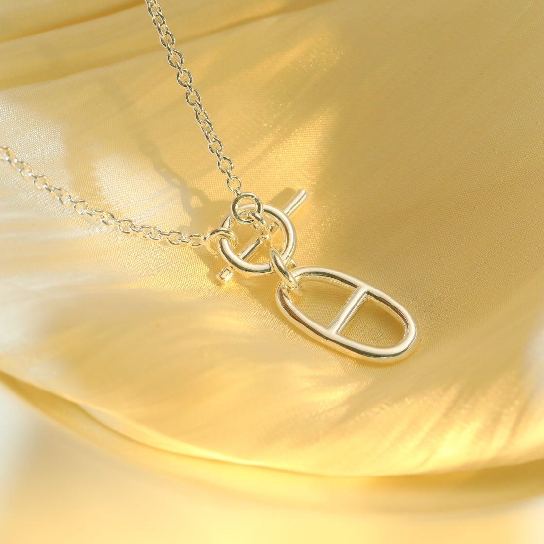 [BLUE TEARS]HM CHAINE D'ANCRE PENDANT NECKLACE STERLING SILVER