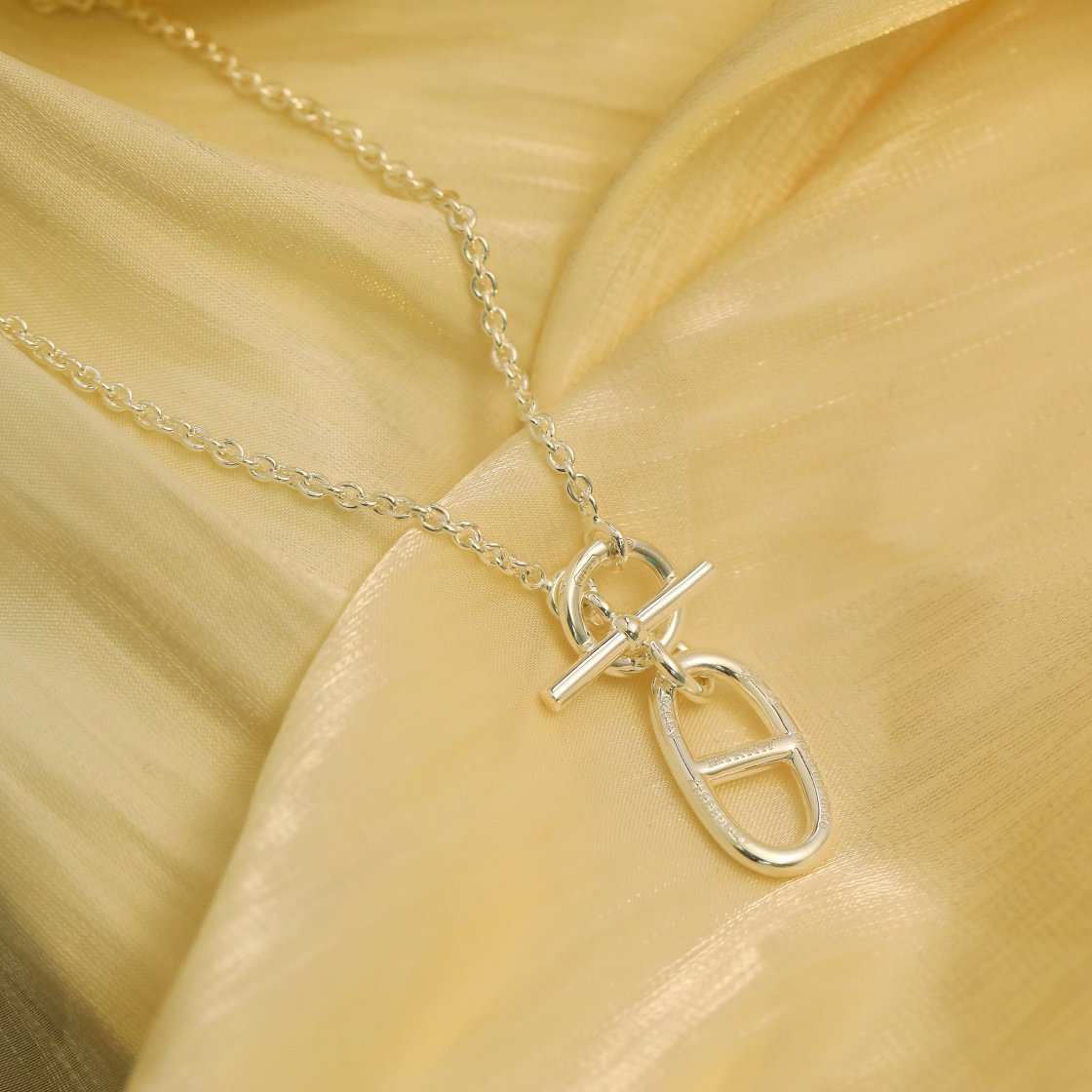 [BLUE TEARS]HM CHAINE D'ANCRE PENDANT NECKLACE STERLING SILVER