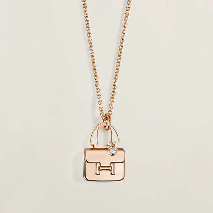 [BLUE TEARS]AMULETTE PEDANT ROSE GOLD NECKLACE