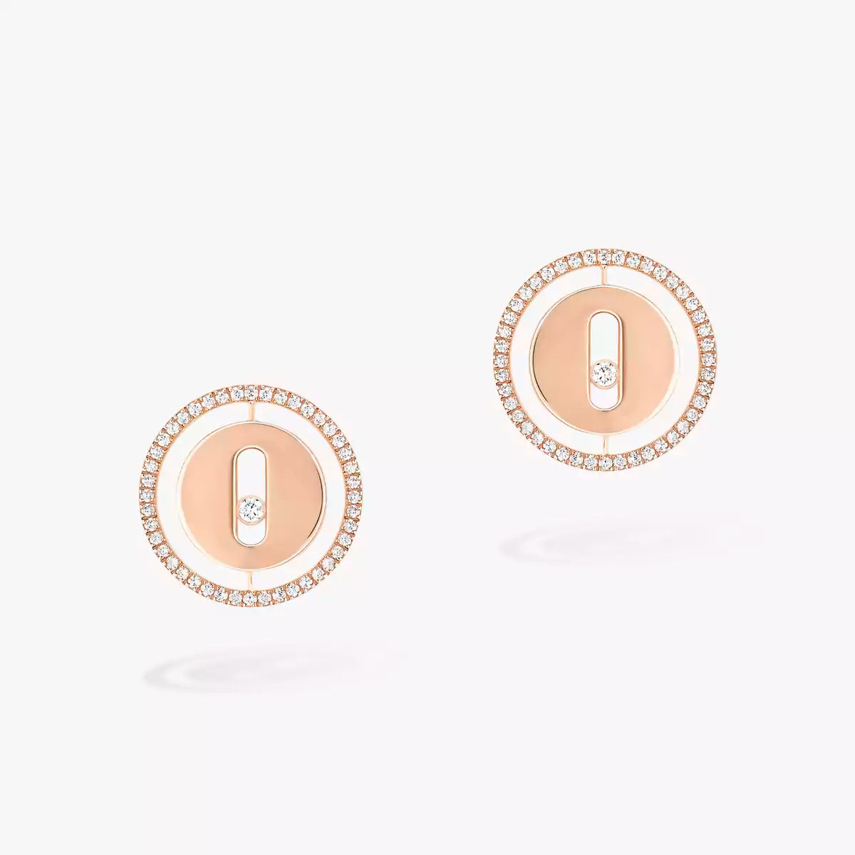 [Blue Tears Jewelry]Lucky Move Diamond Earrings