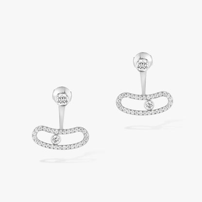 [Blue Tears Jewelry]MOVE UNO SILVER DIAMOND EARRINGS