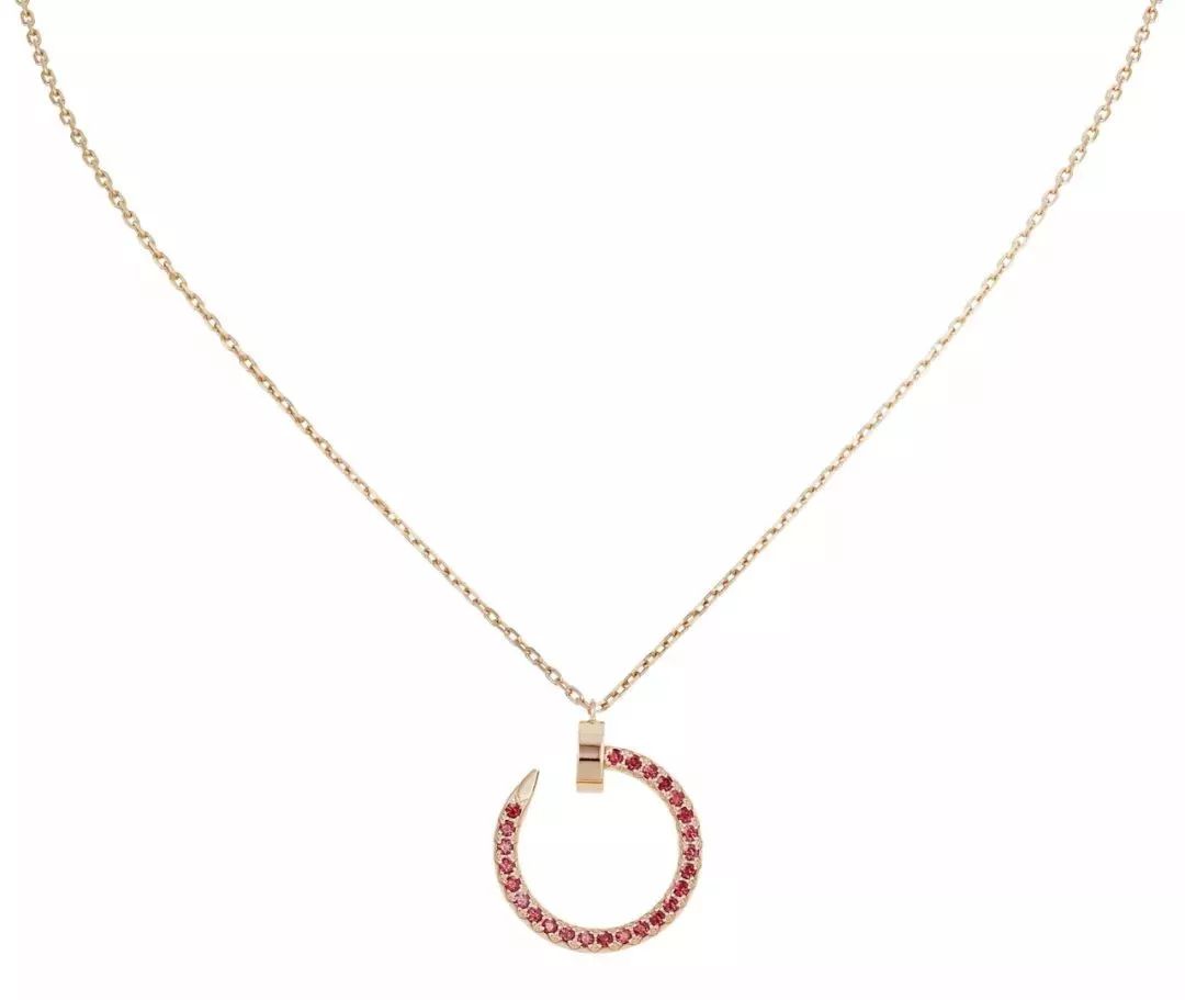 [BLUE TEARS]JUSTE NECKLACE GOLD RED DIAMONDS