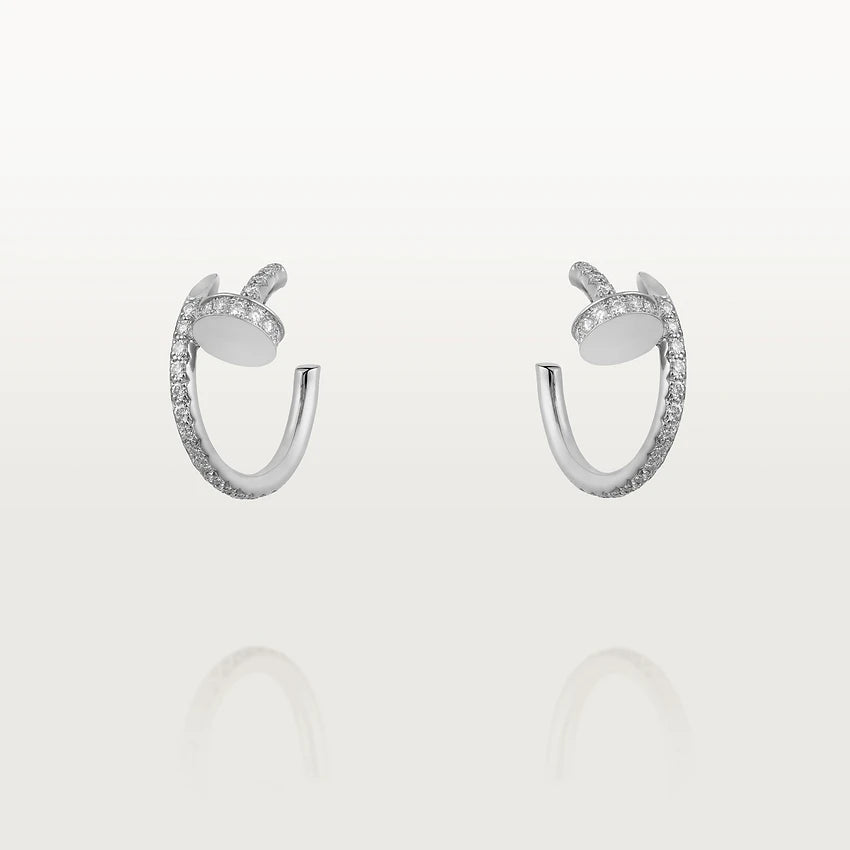 [BLUE TEARS]JUSTE EARRINGS 12.75MM SILVER DIAMOND