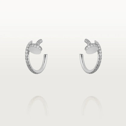 [BLUE TEARS]JUSTE EARRINGS 12.75MM SILVER DIAMOND
