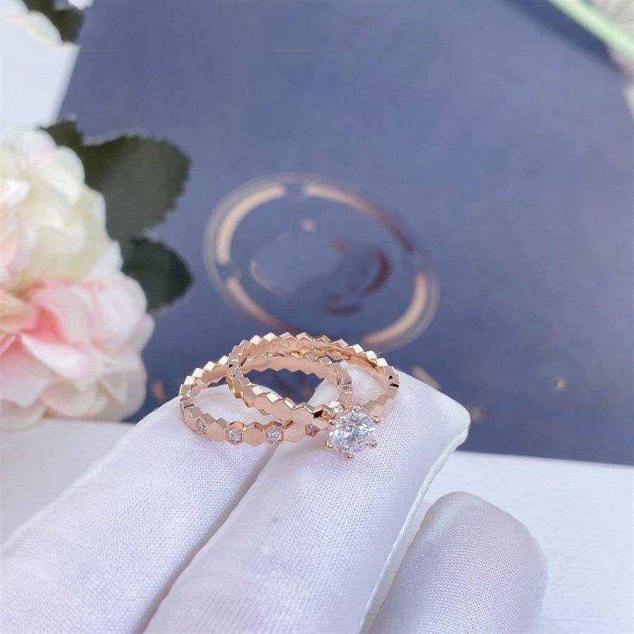 [BLUE TEARS]BEE LOVE RING PINK GOLD 1 DIAMOND
