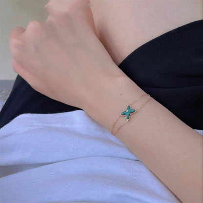 [BLUE TEARS]JEUX BRACELET MALACHITE PINK GOLD 1 DIAMOND