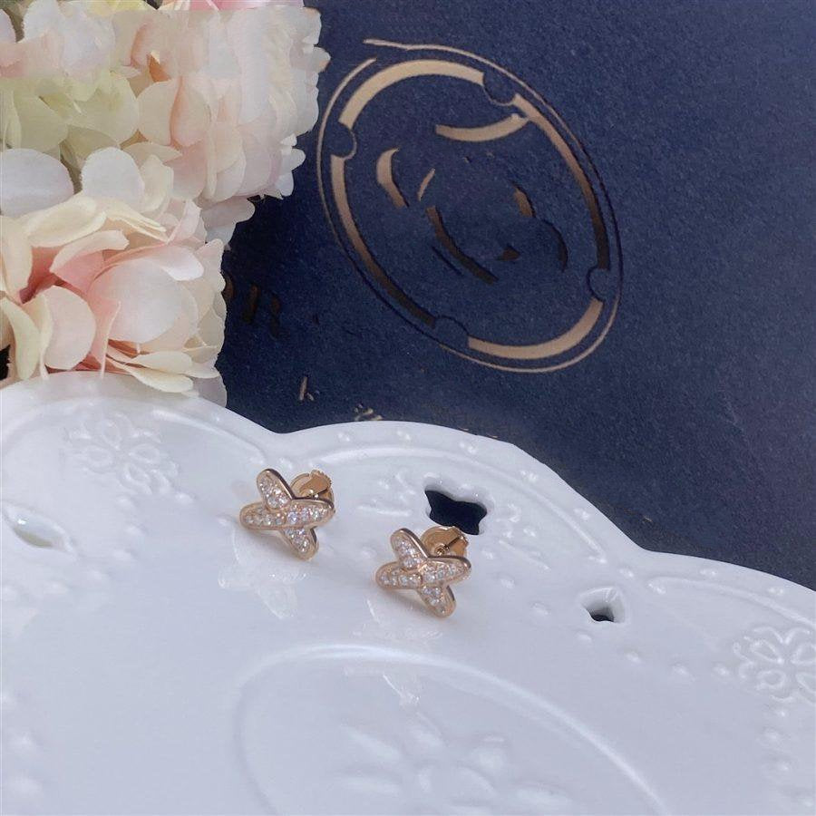 [BLUE TEARS]JEUX DE PINK GOLD DIAMOND EARRINGS