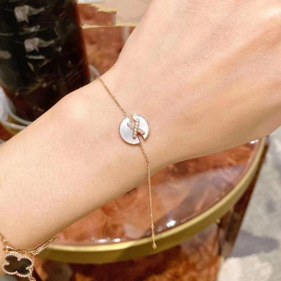 [BLUE TEARS]JEUX DE BRACELET MOP PINK GOLD DIAMONDS