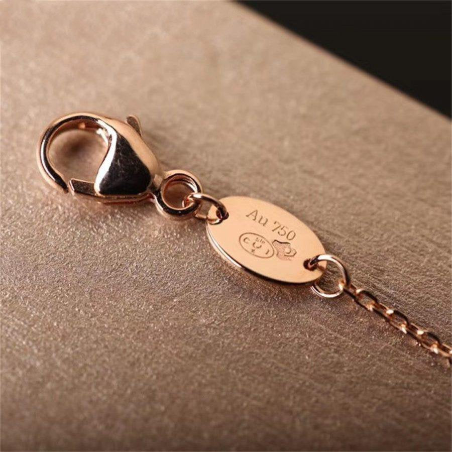 [BLUE TEARS]Hollow Design Four-Leaf Clover Flower Shape  Bracelet