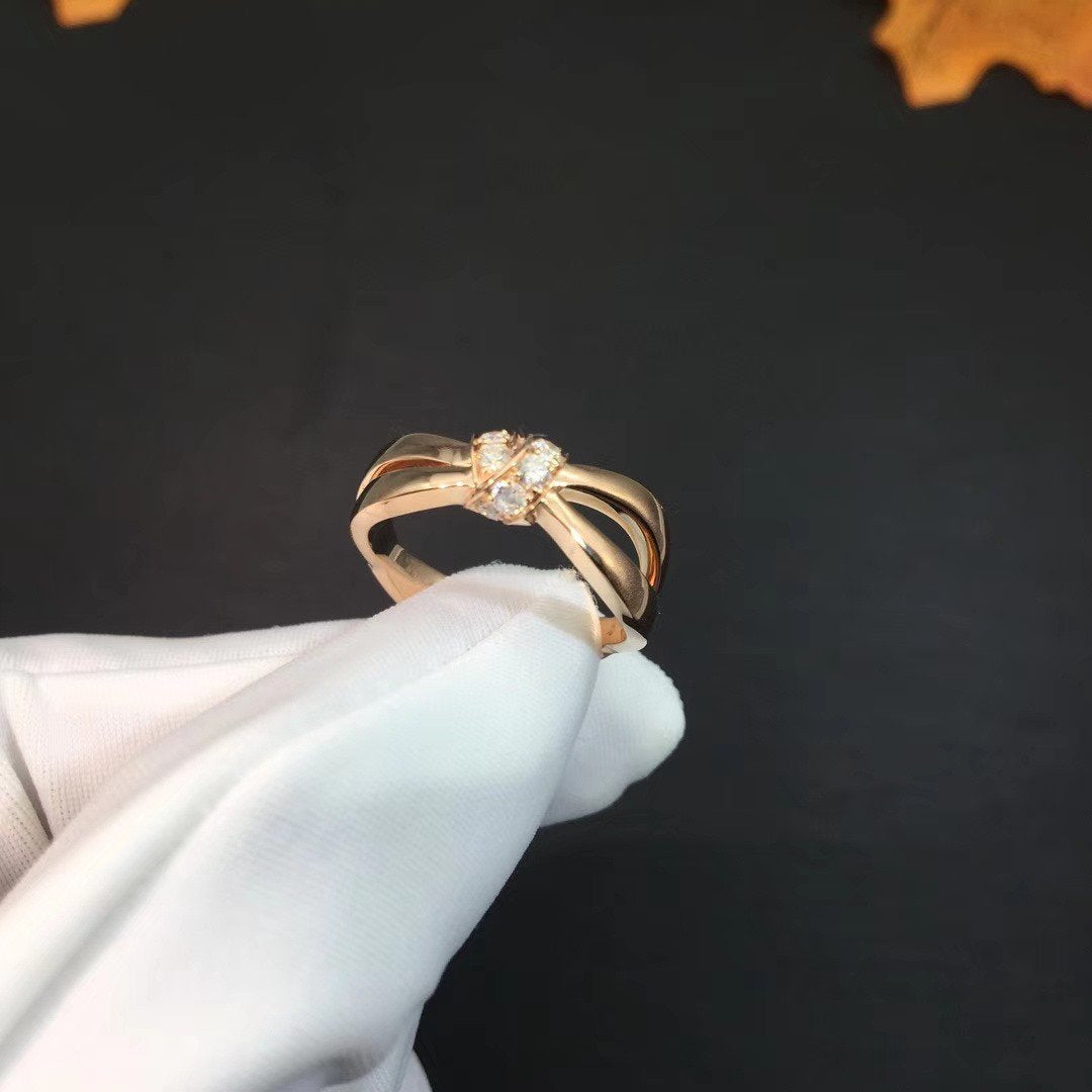 [BLUE TEARS]LIENS RING PINK GOLD DIAMOND