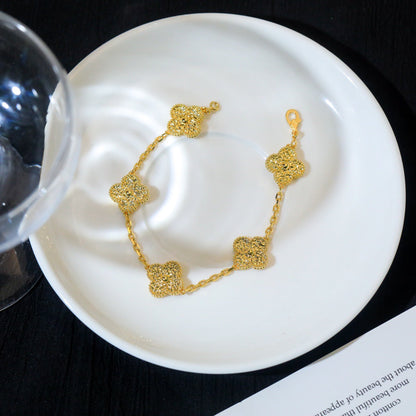 [BLUE TEARS]CLOVER 5 MOTIFS BRONZING BRACELET