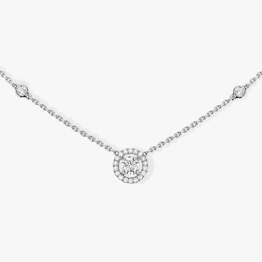 [Blue Tears Jewelry]Diamond Necklace 0,20ct Brilliant Shape Joy