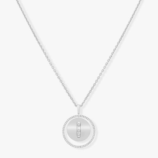[Blue Tears Jewelry]LUCKY MOVE MM SILVER DIAMOND NECKLACE