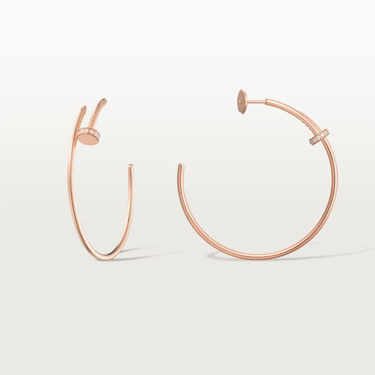 [Blue Tears Jewelry]JUSTE HALF DIAMOND LARGE EARRINGS