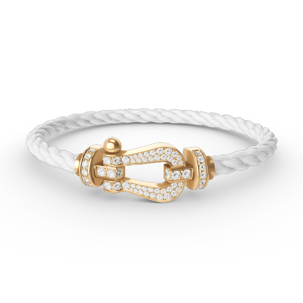[BLUE TEARS]FORCE LARGE HORSESHOE FULL DIAMOND BRACELET GOLD