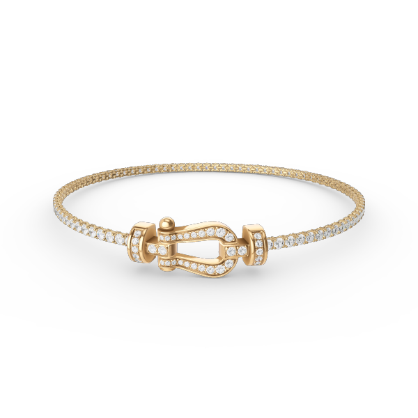 [BLUE TEARS]FORCE  HORSESHOE  DIAMOND TENNIS BRACELET