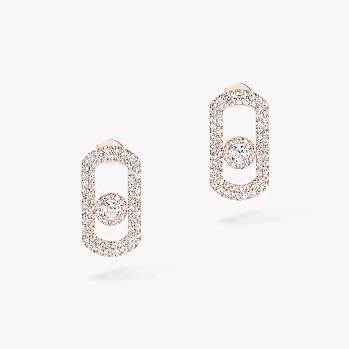 [Blue Tears Jewelry]So Move Pave_-Set Diamond Earrings in Silver