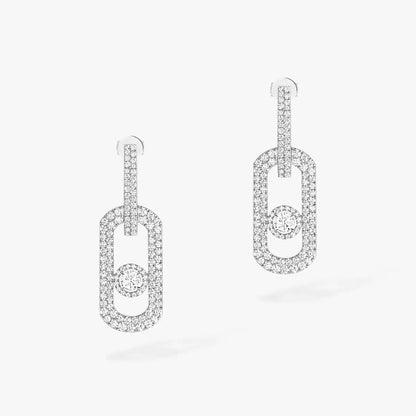 [Blue Tears Jewelry]So Move XL Pave_-Set Diamond Pendant Earrings
