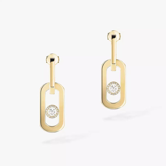[Blue Tears Jewelry] So Move XL Diamond Hoop Earring