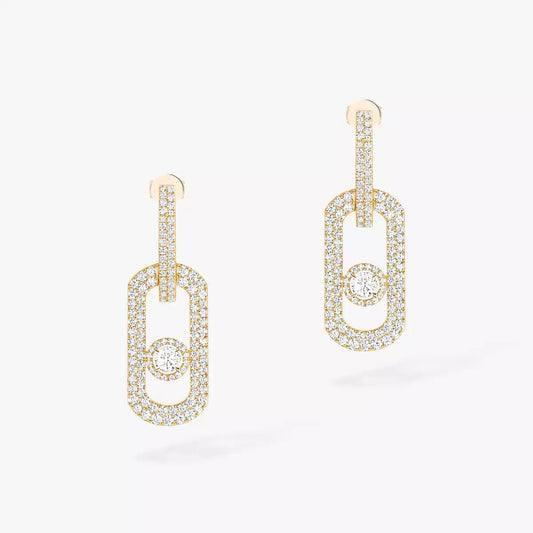 [Blue Tears Jewelry]So Move XL Pave_-Set Diamond Pendant Earrings