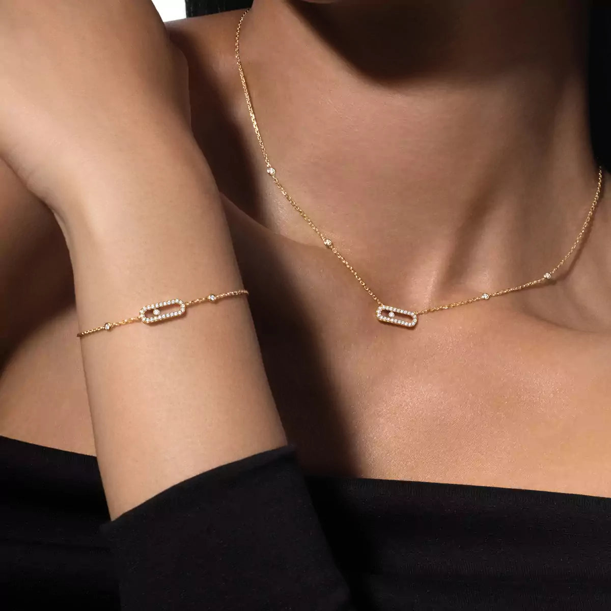 [Blue Tears Jewelry]Move Uno Necklace